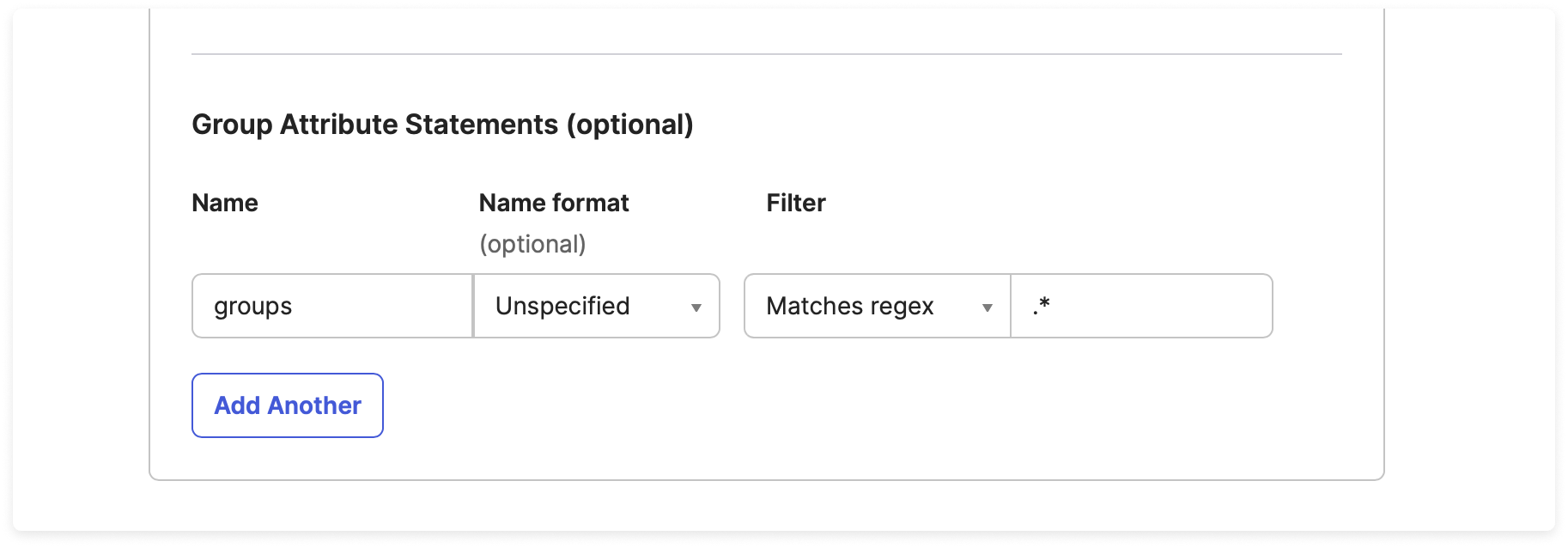 Okta groups attribute