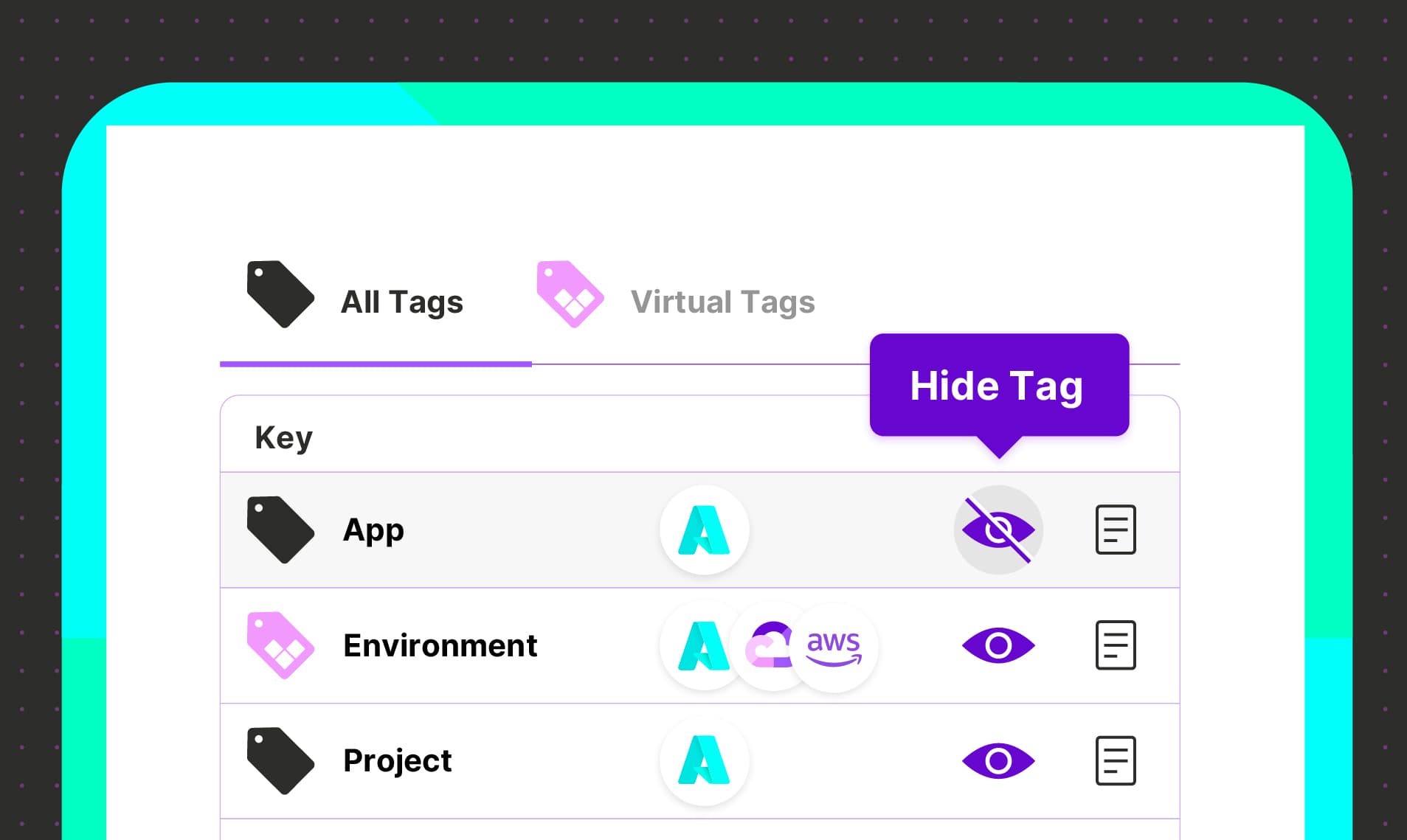 Vantage Launches Tag Management Settings
